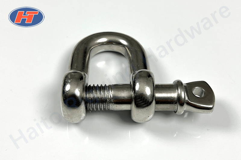 Straight D Stainless Steel Shackle with Screw Pin-Haito Group Rigging Hardware (2)
